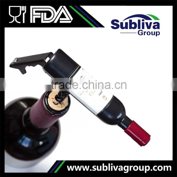 Professional Bottle Shape Corkscrew Metal Wine Opener photo-2