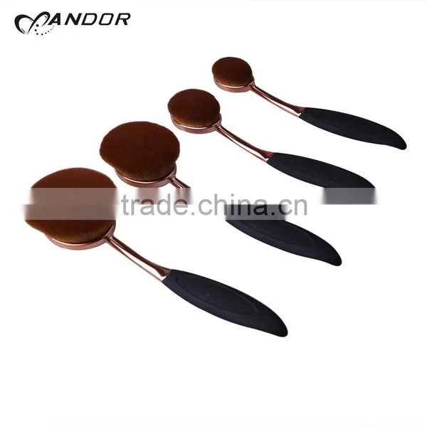 2016 Oval Rose Gold Professional Andor Makeup Brush photo-3