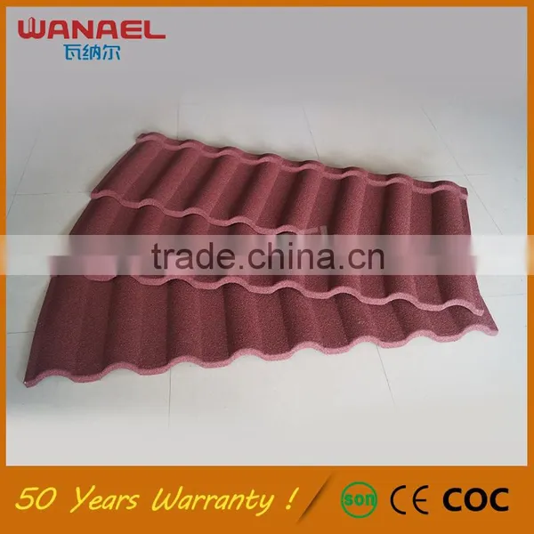 Guangzhou Cheap Roofing Materials Wanael Milan Decorative Low Cost Roof Tiles,anti-fading Roofing Tiles for Houses photo-5