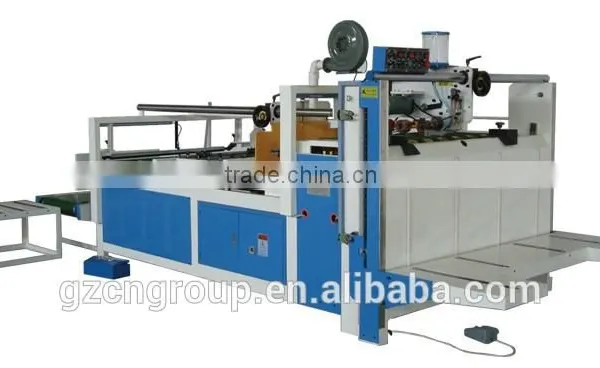 Semi Automatic Cardboard Box Folding Gluing Machine photo-4