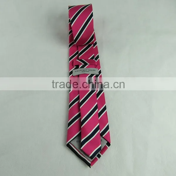 Customize Silk Men's Neck Tie in Stripe Pattern photo-2