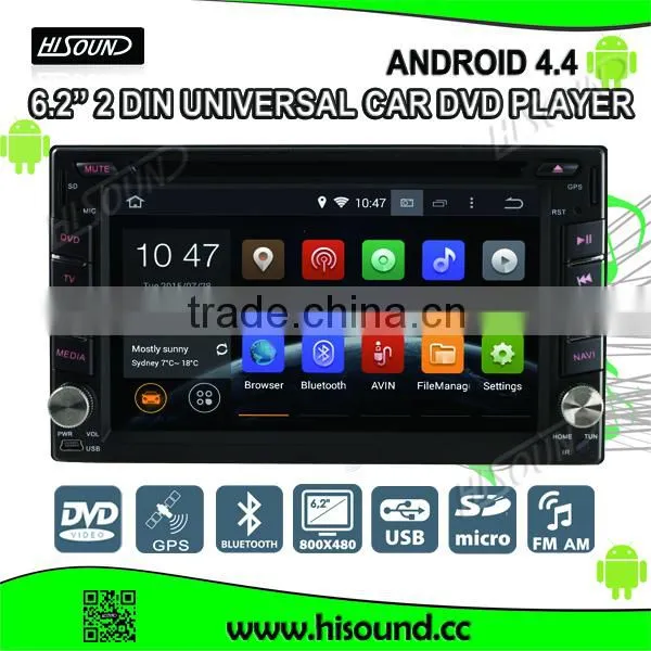 High Quality 6.2'' Touch Screen Android 4.4 Auto Radio Car Dvd Gps