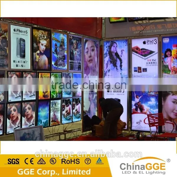 Long Using Life Snap Aluminum Edge Display Light Box for Cabinet Restaurant photo-5