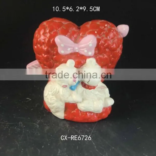 Valentines Day Gifts, Ceramic Flower Pot , Ceramic Mimi Flower Pot Whit Teddy Bear photo-3