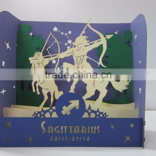 Sagittarius New Zodiac 3d Pop up Card