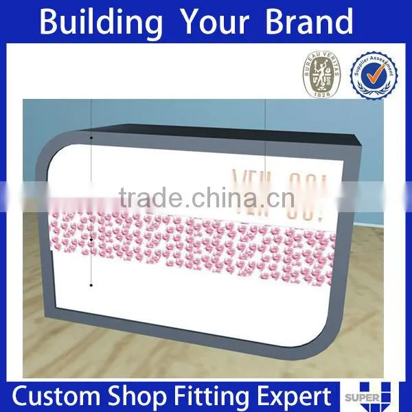 Fashion Free Shop Signs Counter Used Iron Lantern Stand Wooden Cashier Desk photo-5