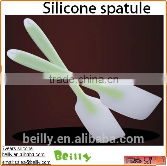 TRANSPARENT SILICON RUBBER SPATULA BAKING CAKE MIXING SCRAPER photo-2