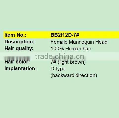 Female Hair Dresser Training Mannequin Head With Training Wig photo-5