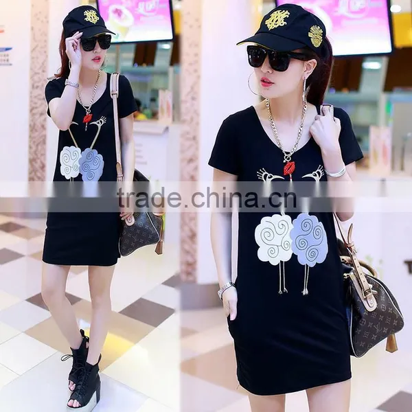 Hot-selling Elegant Autumn High Quality Ladies T-shirt Print Design