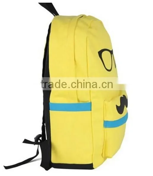 Cute Mustache Fantastic and Adorable Student School Bag for Teenagers photo-2