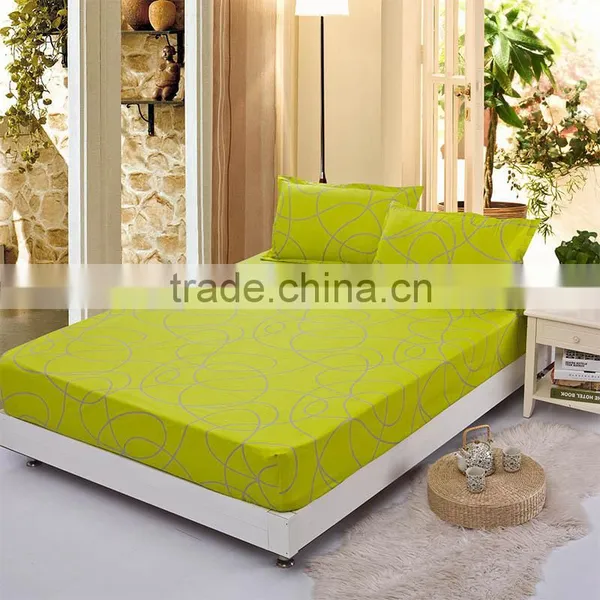 Beauty Bedding Sets Twin Full Queen Green Bed Fitted Sheet photo-2