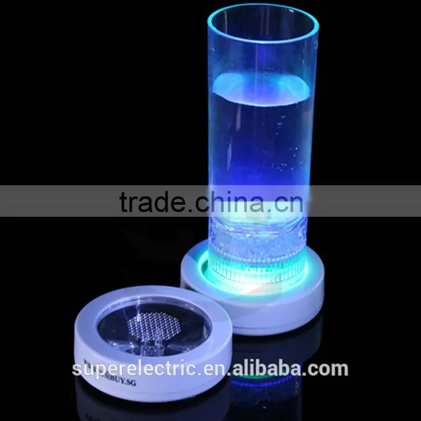 Brand New Plastic Glowing Light up Flashing LED Light Drink Coasters With Pressure Sensor photo-3