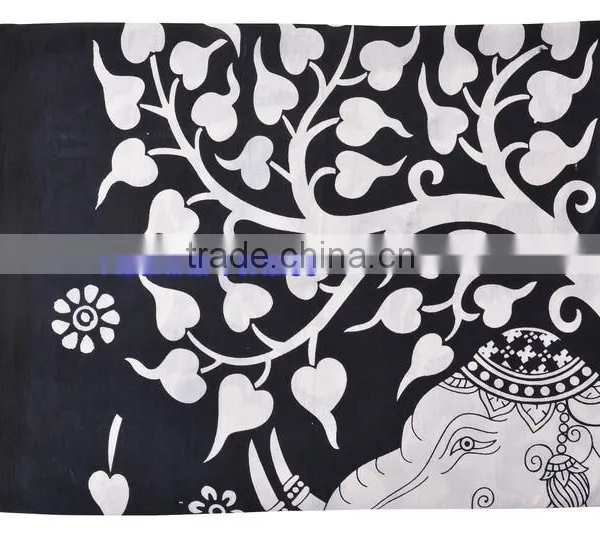 100% Cotton Mandala Bed Cover Psychedelic Tapestry Hippy Throw Indian Wall Hanging Bohemian Tapestry Wholesale Jaipur photo-3