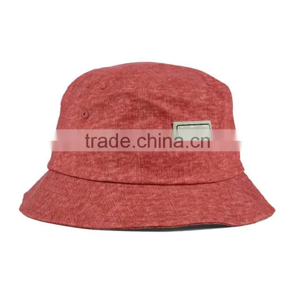 New Arrival Cotton Blank Pink Cheap Custom Plain Bucket Hat photo-4