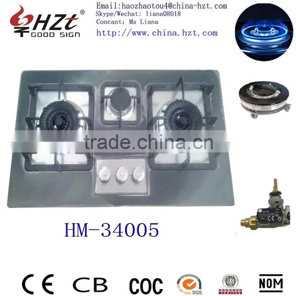 Cast Iron Enamel Pellet Cheap Price 3 Burner Gas Stove photo-5