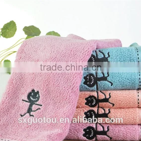 Cartoon Cat Bamboo Fiber Towel photo-2