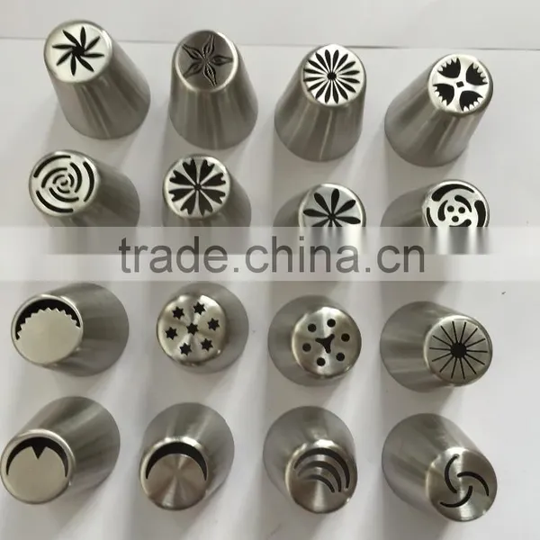 Stainless Steel Cake Decorating Tips Tool Nozzles Russia Nozzles Tips 12pcs per Set photo-4