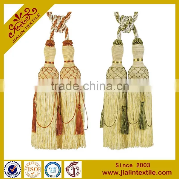 China Supplier Curtain Tassel Fringe Polyester Tassel