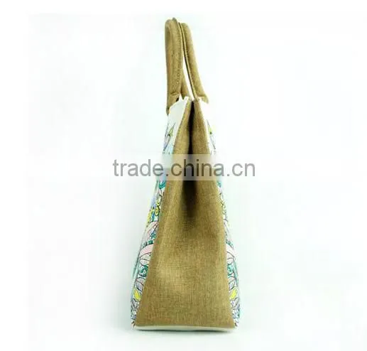Wholesaler Heavy Duty Canvas Tote Crochet Bag With Art Printing photo-3