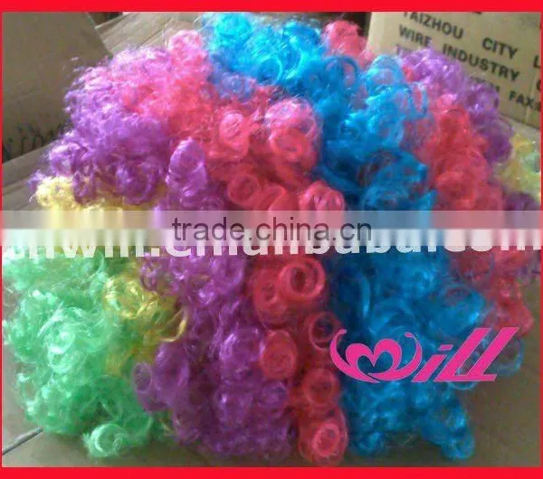 Pretty Afro Wigs Curly Hair Wigs Blue Synthetic Wigs Cheap Party Wig Synthetic Hair Wigs photo-6