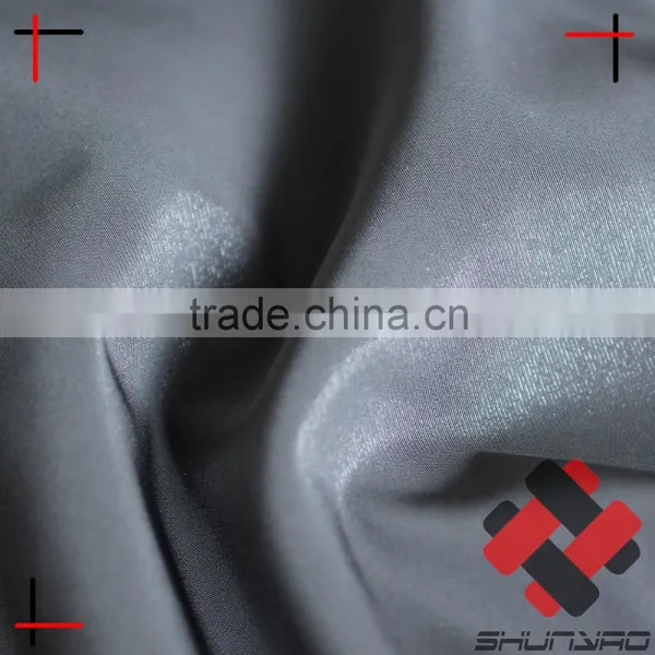 1:1 Polyester Shiny Memory Fabric Glitter Imitated Shape Memory Taffeta for Man Jacket photo-2
