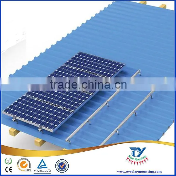 Pitched Roof Solar Panel Mounting Structures for Metal Roof