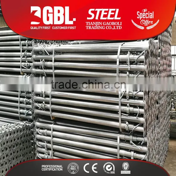 color painted galvanized adjustable metal props for building material