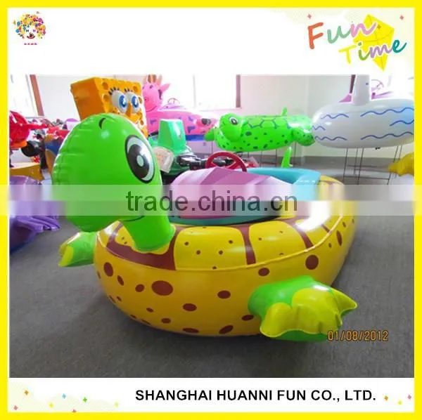 2015 Wholesale Water Motorized Electric Kids Bumper Boat With Turtle Tube Price photo-2