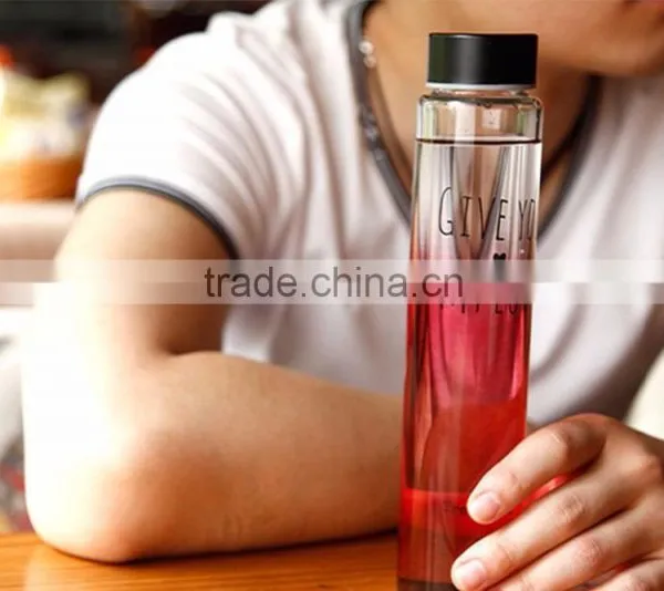 2016 Fashionable Stylish Borosilicate Glass 300ml Champange Vodka Wine Bottle photo-2