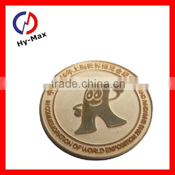 2014 Gold Plating Custom Metal Coin With Letters photo-1