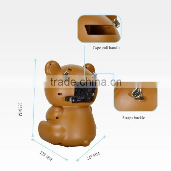 Hoxen 6.5" Hot-sale Portable Bluetooth Bear Speakers With FM Radio,USB,SD Play L-86A photo-4