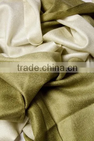 Green Acrylic Gradient Rainbow Viscose Pashmina Scarf photo-3