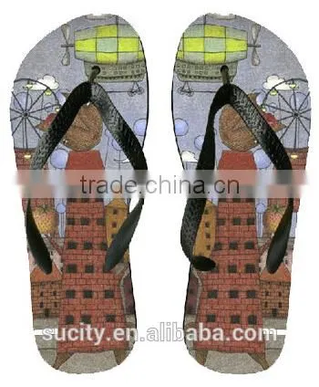 2016 Digital Printing Fashion Sandal Lady Fashion Cheap Tlip Flop High Quality Flip Fiops photo-2