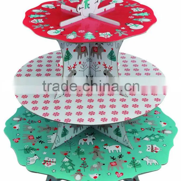 3 Tire Corrugated Paper Custom Halloween Designed Cardboard Sandwich Stand photo-5