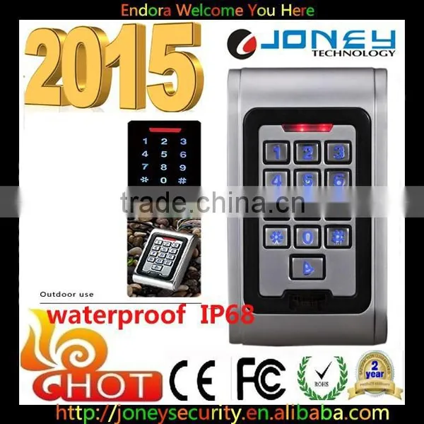Factory Price 4x3 Keys Waterproof Illuminated Numeric Backlit Metal Door Access Control Keypad