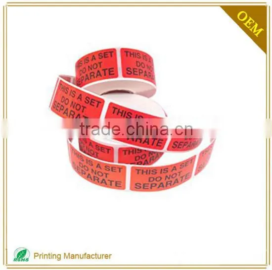 2016 Wholesale Custom Warning Label Sticker For Safety photo-4