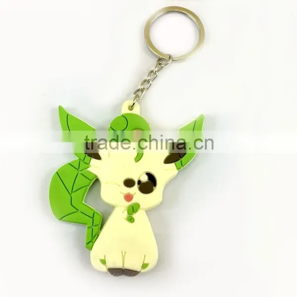 Customized 2d Soft PVC Rubber Promotion Keychain Factory photo-5