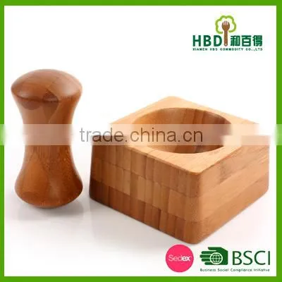 Top Quality Customized Wooden Mortar and Pestle Wholesale photo-3