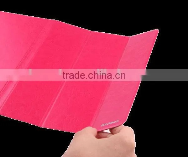 Hot Sale Crazy Horse PU 3 Folds Tablet pc Leather Case for Apple IPad Air photo-4