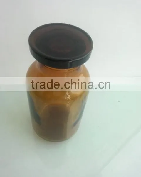 500ml Antique Apothecary Jar Amber With Seal Lid , Glass Jar With Lid photo-3