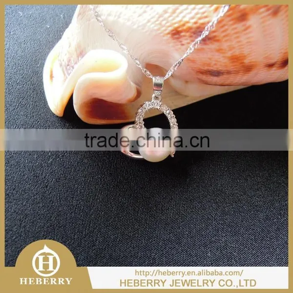 Freshwater Pearl Pendant Necklace With Sterling Silver Wholesale