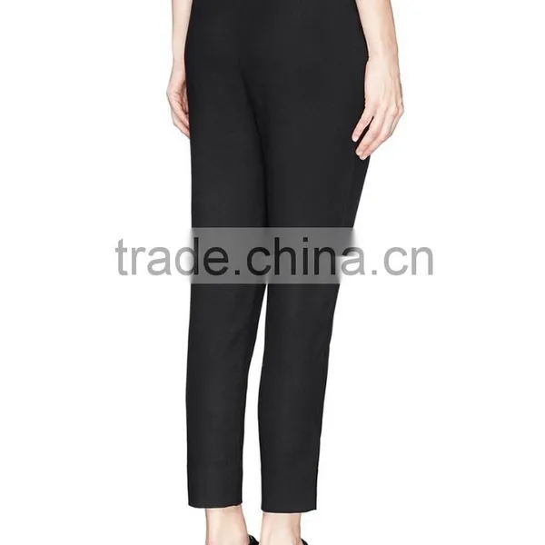 Black Tie Connected Fashional Style Women Formal Pants photo-4