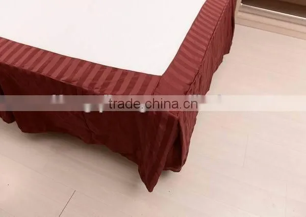 Cheap 100% Polyester Hotel Bed Skirt