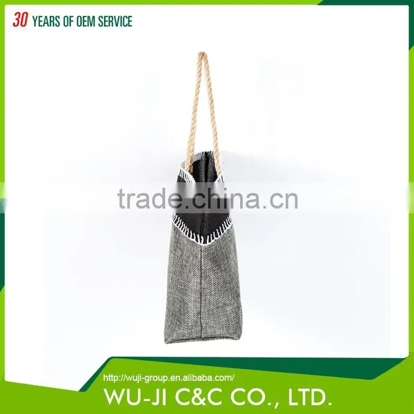 Buy Direct From China Wholesale Eco-friendly Burlap Gift Tote Bag photo-3