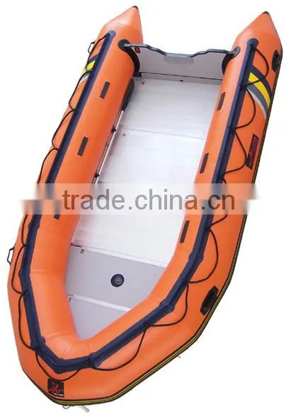 CE 4.7m 10persons Wholesale Rescue Inflatable Boat With Wheel photo-2