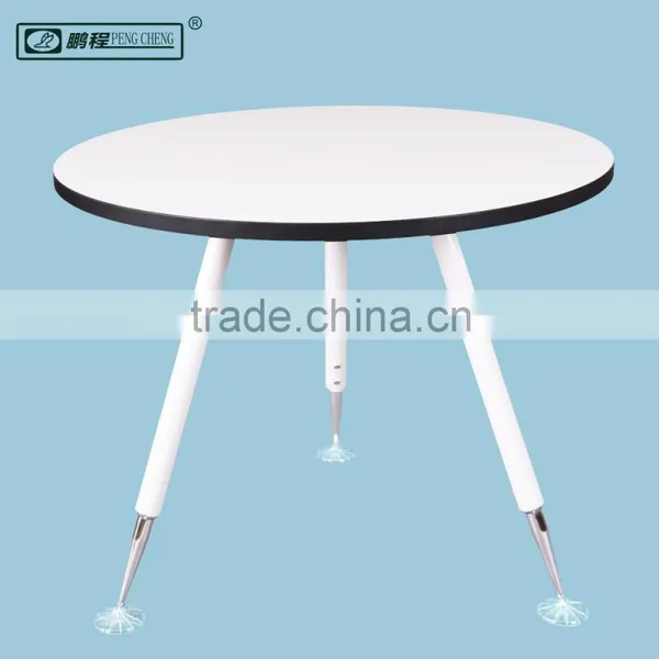 Easy Assembly Modern Design Office Round Desk Wood Steel photo-3
