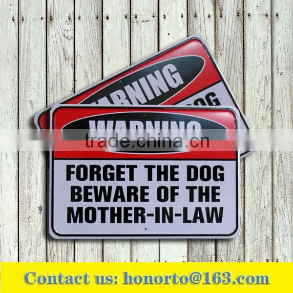 Stamping Warning Sign Decorative Warning Sign Craft Metal Signs