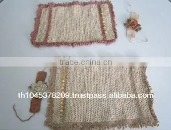 HAND KNITTING PLACE MALE (BEADS SET) MADE HEMP FIBER THAILAND