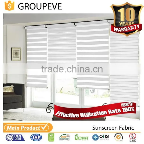 Zebra Curtains Shade Fabric Structures Blackout Cloth White photo-2