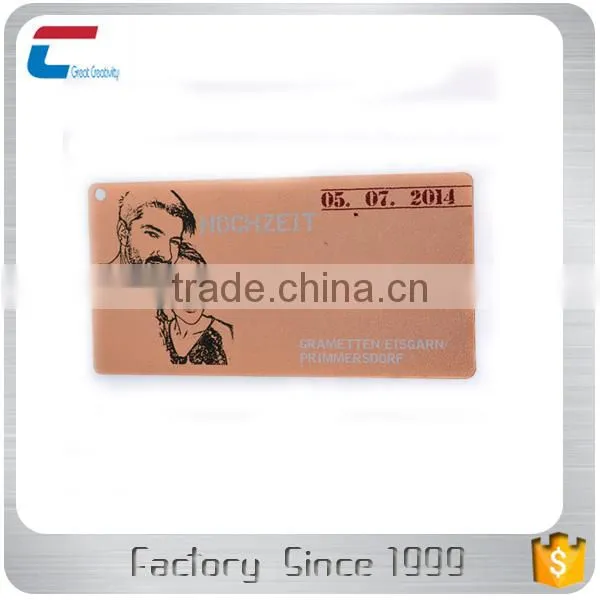 Customized Engraved/etch Rose Gold Metal Business Cards photo-2